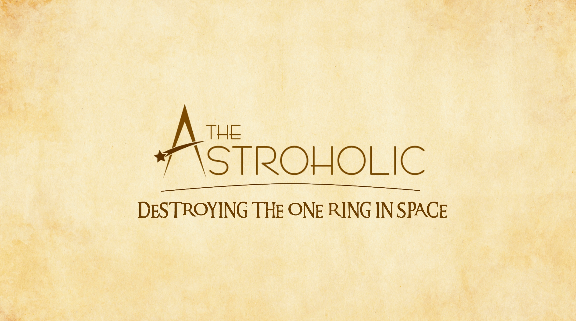 Destroying the One Ring in Space
