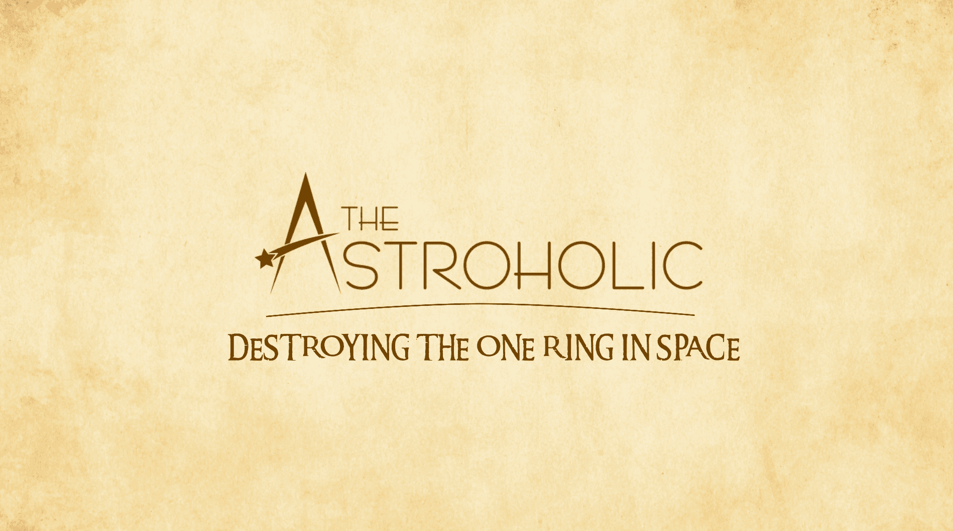 Destroying the One Ring in Space